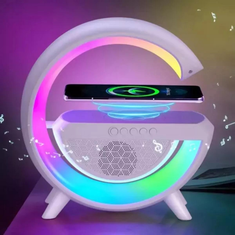 Luminária De Mesa G Speaker Smart Station Bluetooth C/ Som